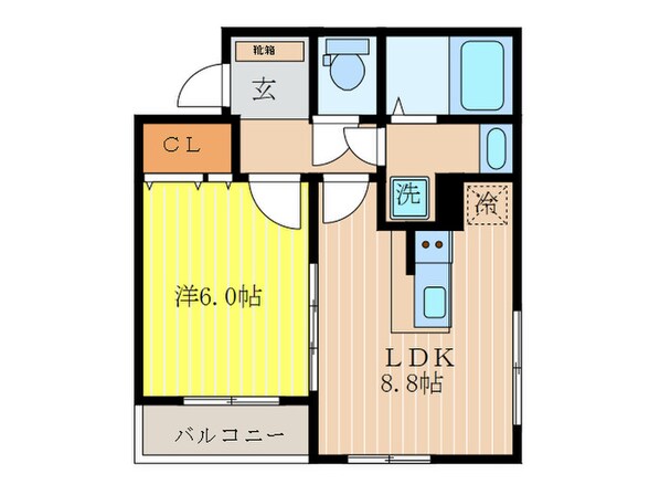 ベルビュー北山の物件間取画像